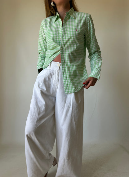 RALPH LAUREN vichy petite shirt