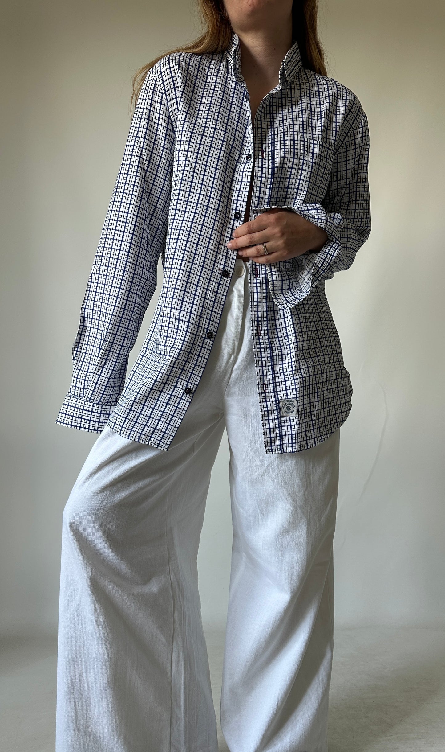 ARMANI tartan cotton shirt