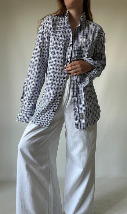 ARMANI tartan cotton shirt