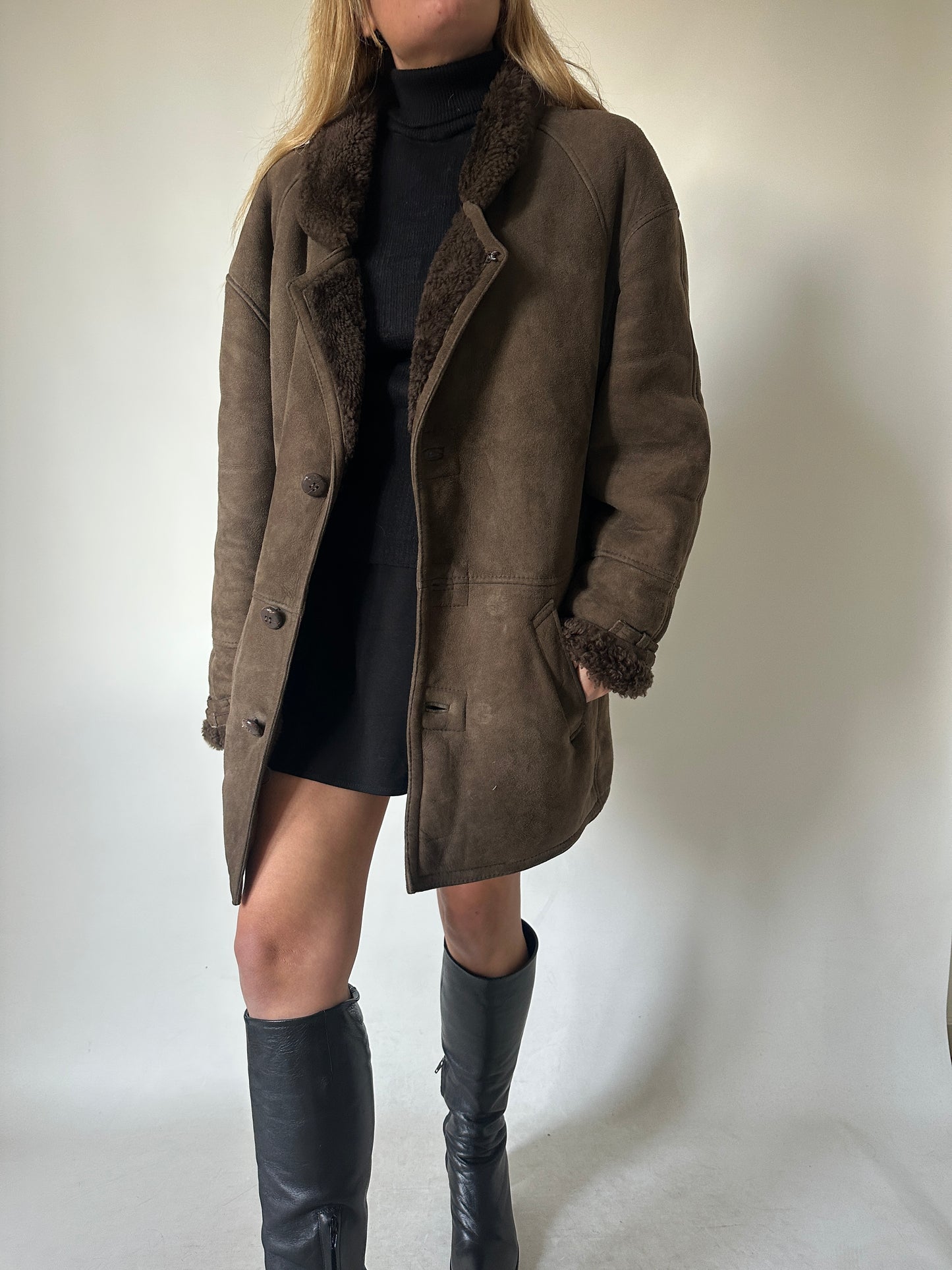 Chocolate passpartour Shearling