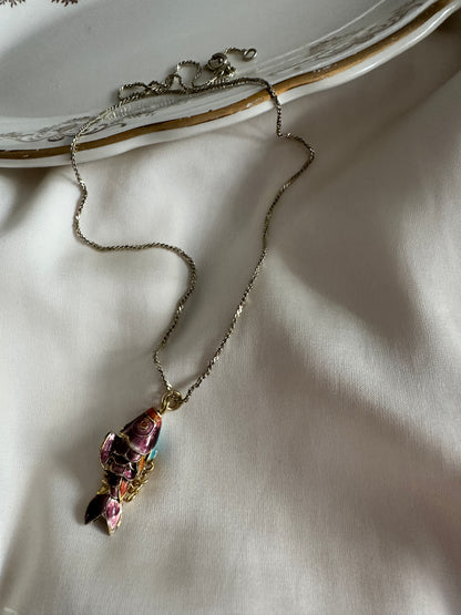 Collana con pesce cloisonnè