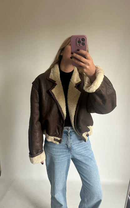 Chocolate petite Shearling