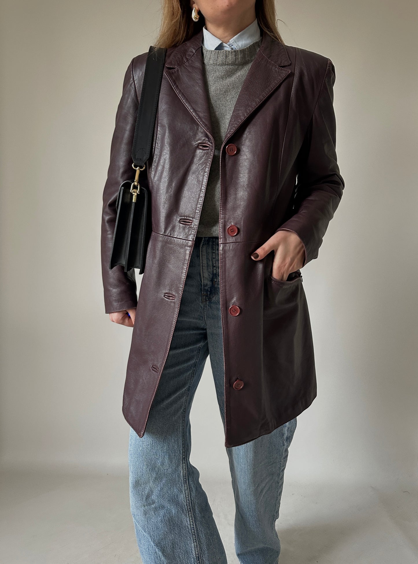 Vinaccia unique leather trench