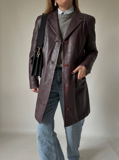 Vinaccia unique leather trench
