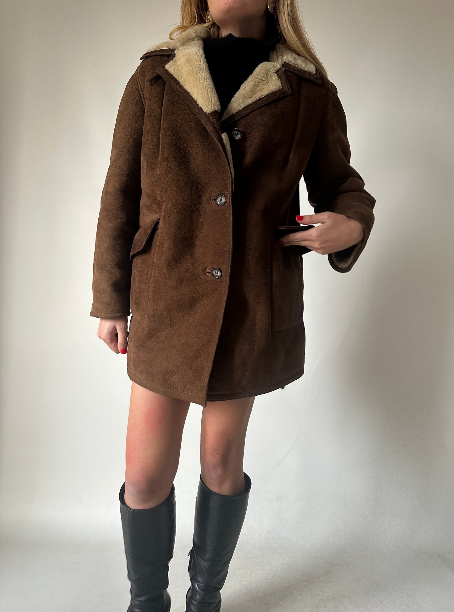 Chocolate petite sheepskin