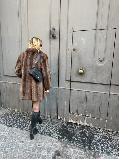 Coffee petite real fur