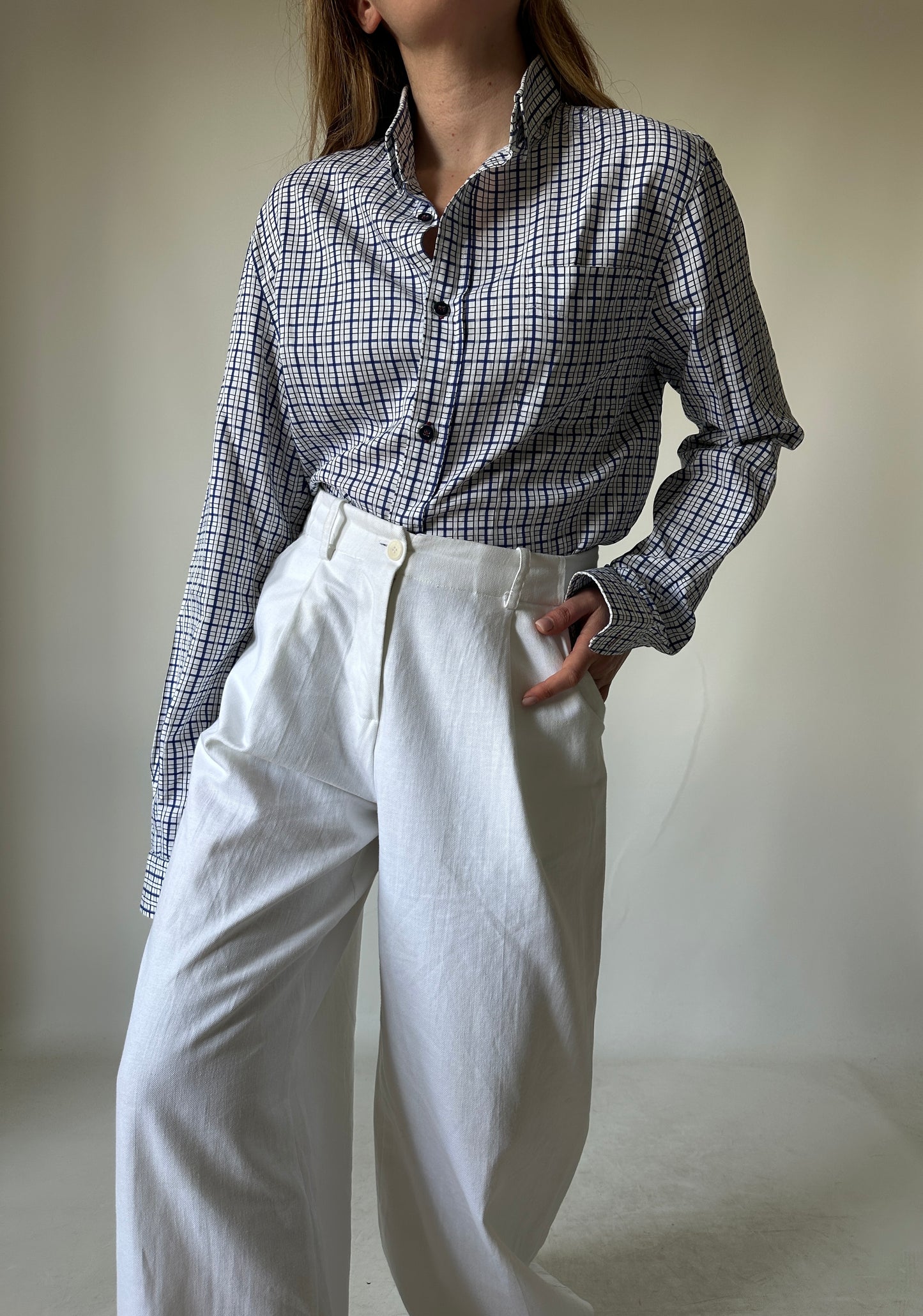ARMANI tartan cotton shirt
