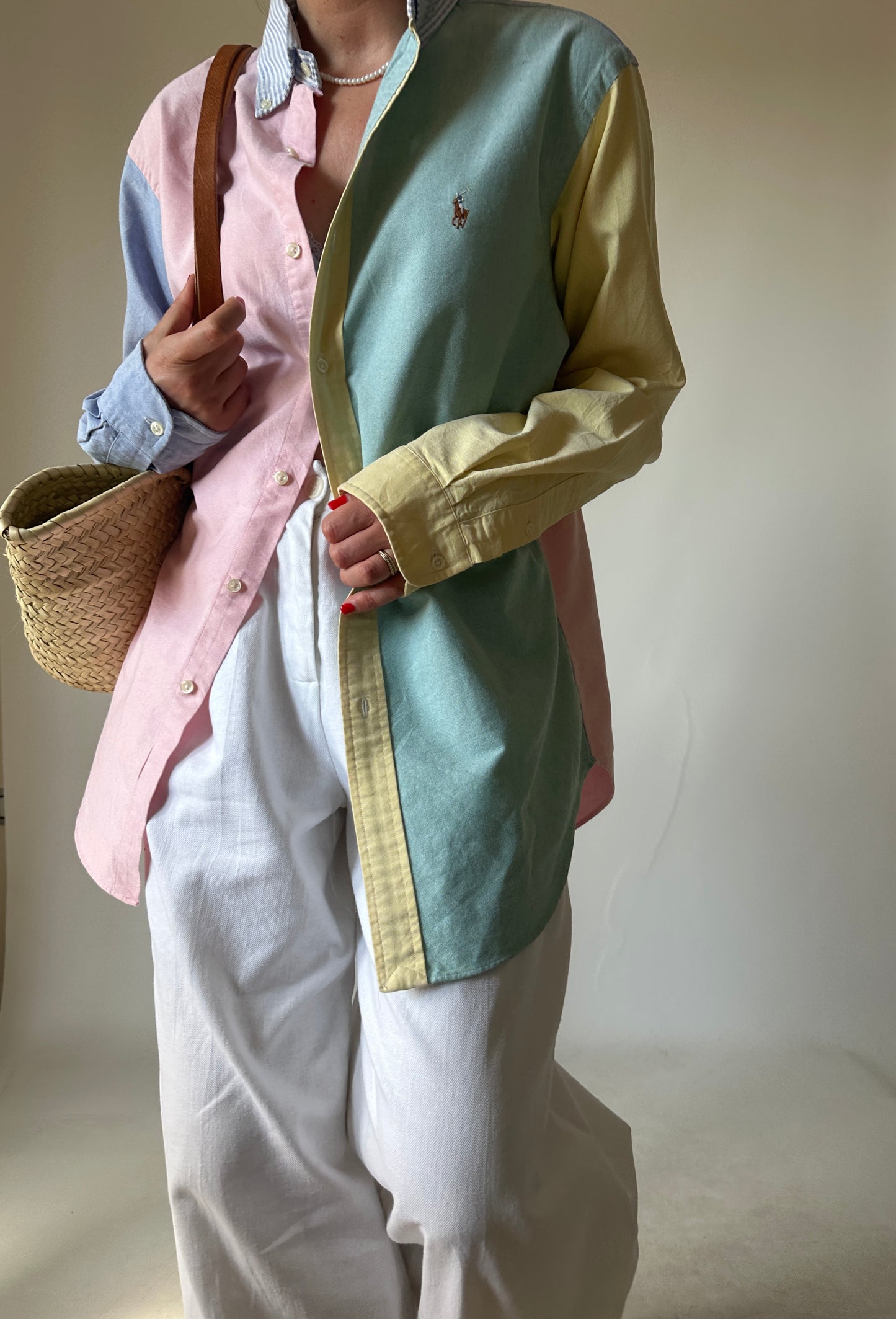 RALPH LAUREN unique patchwork shirt