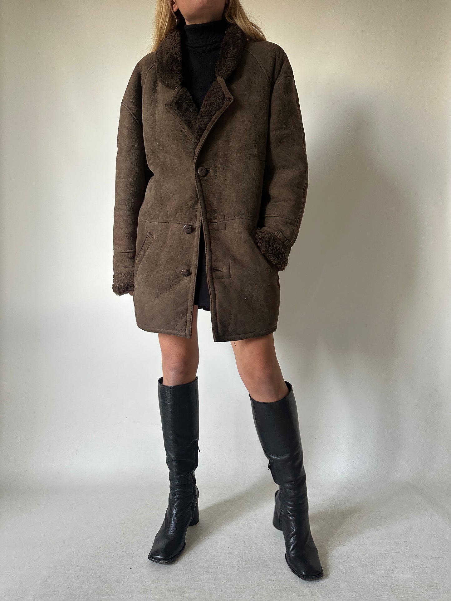 Chocolate passpartour Shearling