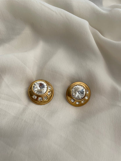 Orecchini sfera con zirconi