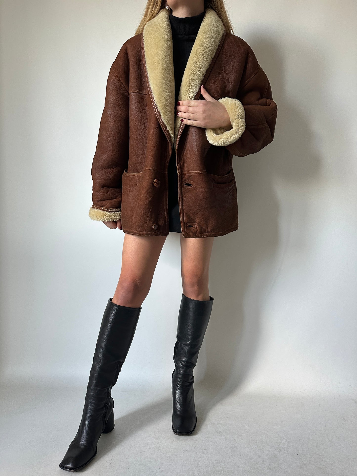 Brown perfect Shearling