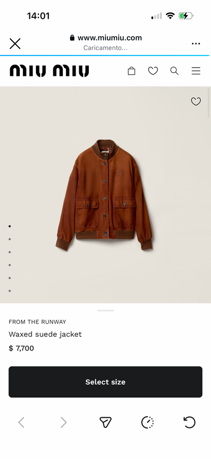 iconic brown suede bomber