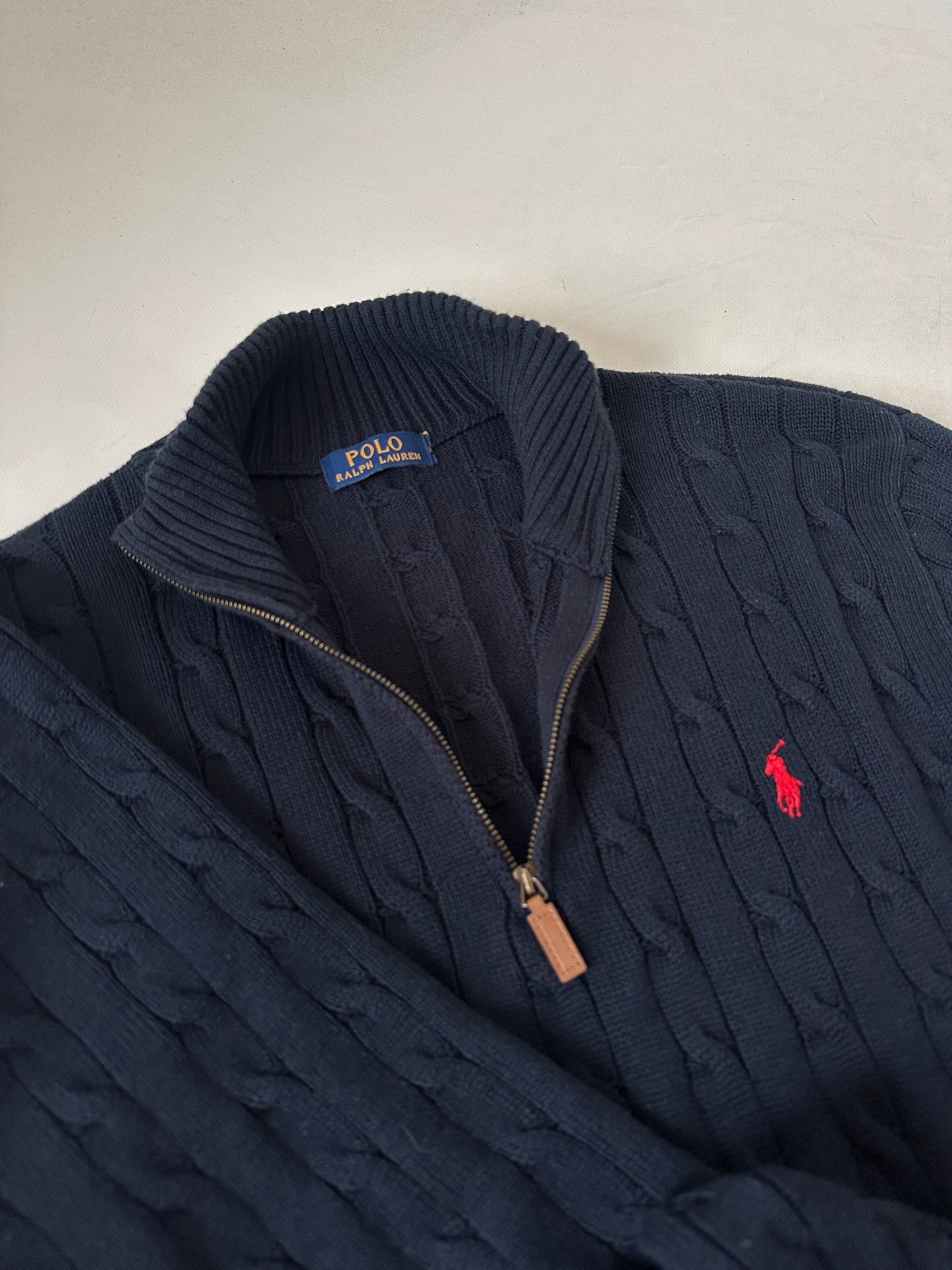 RALPH LAUREN cable-knit cotton sweater