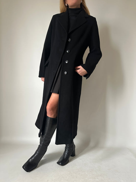 Precious wool and cachemire long coat