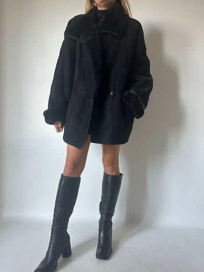 Perfect black Shearling