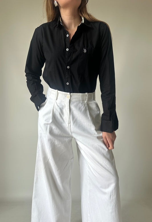 US POLO Assn black petite shirt
