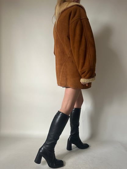 Perfect camel Spanish superior Shearling