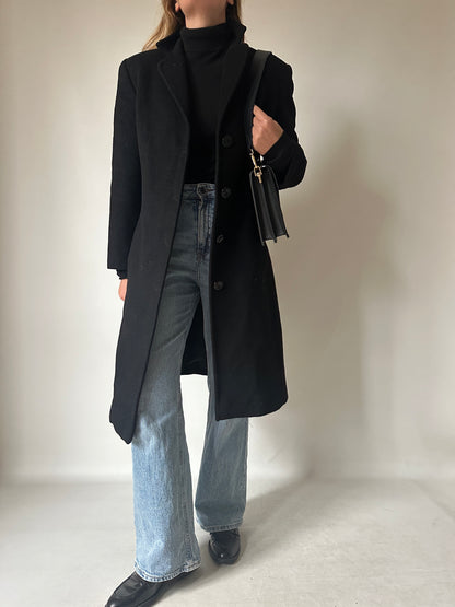 Wool slim coat