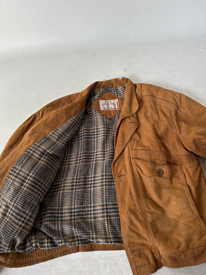 Bomber in camoscio imbottito