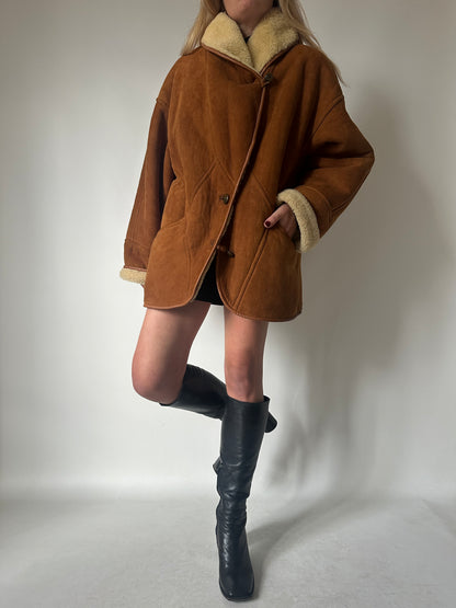 Perfect camel Spanish superior Shearling