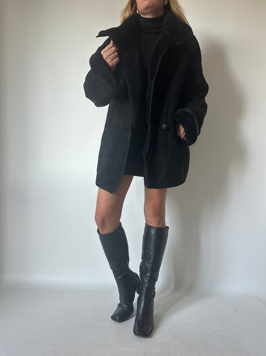 Perfect black Shearling