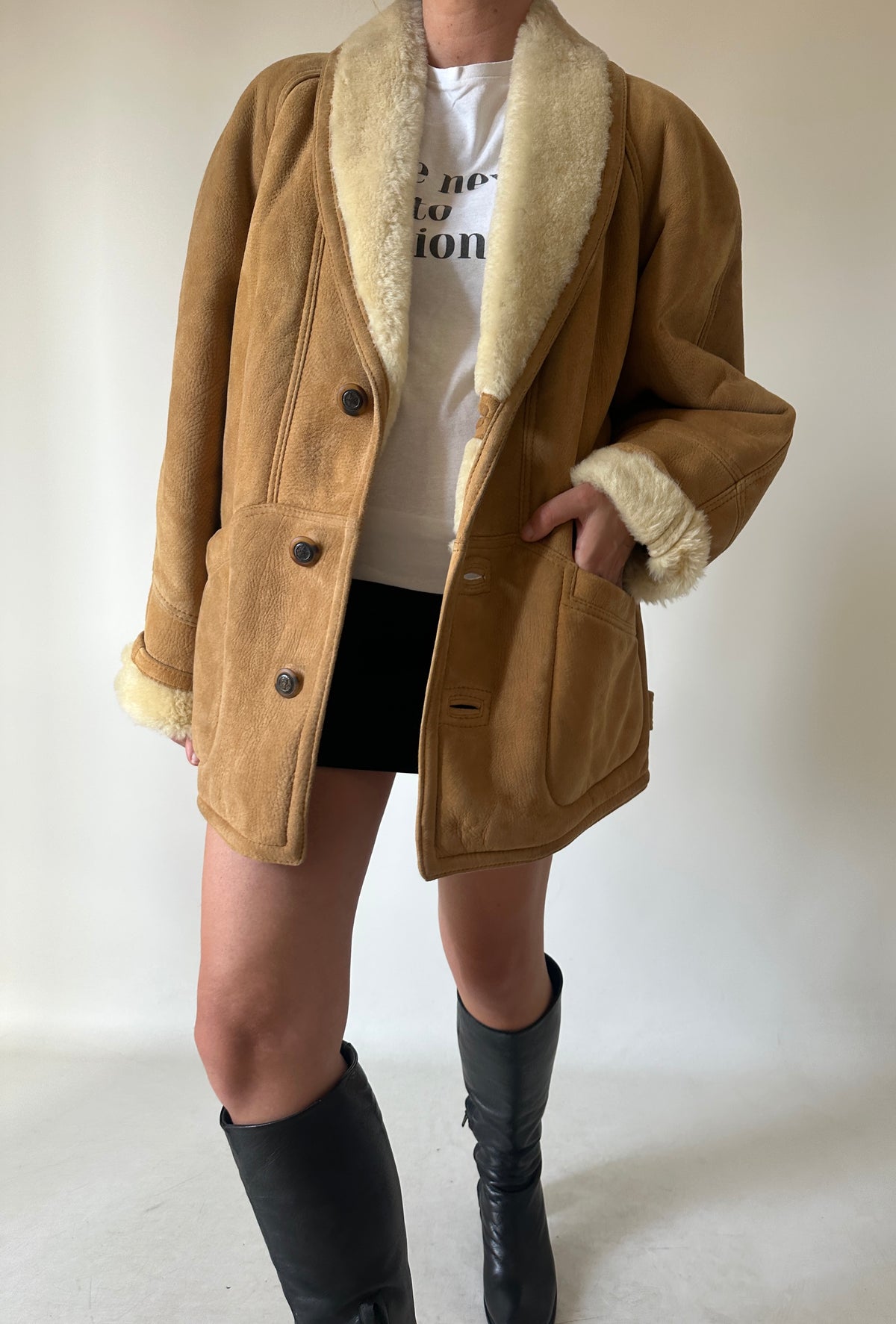 Honey petite Shearling