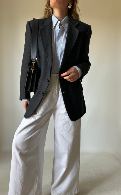 Blazer slim in puro lino