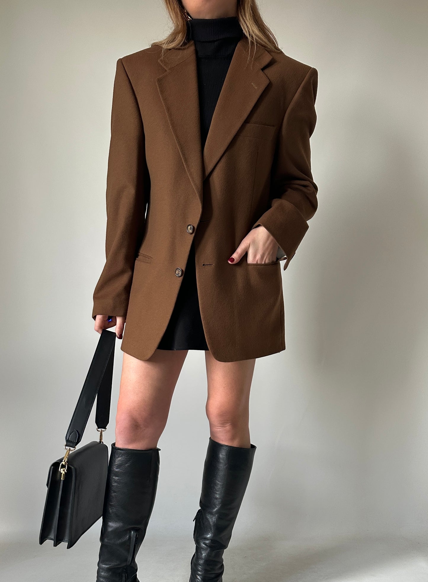 High quality wool camel blazer