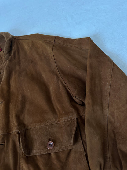 Passpartour suede bomber