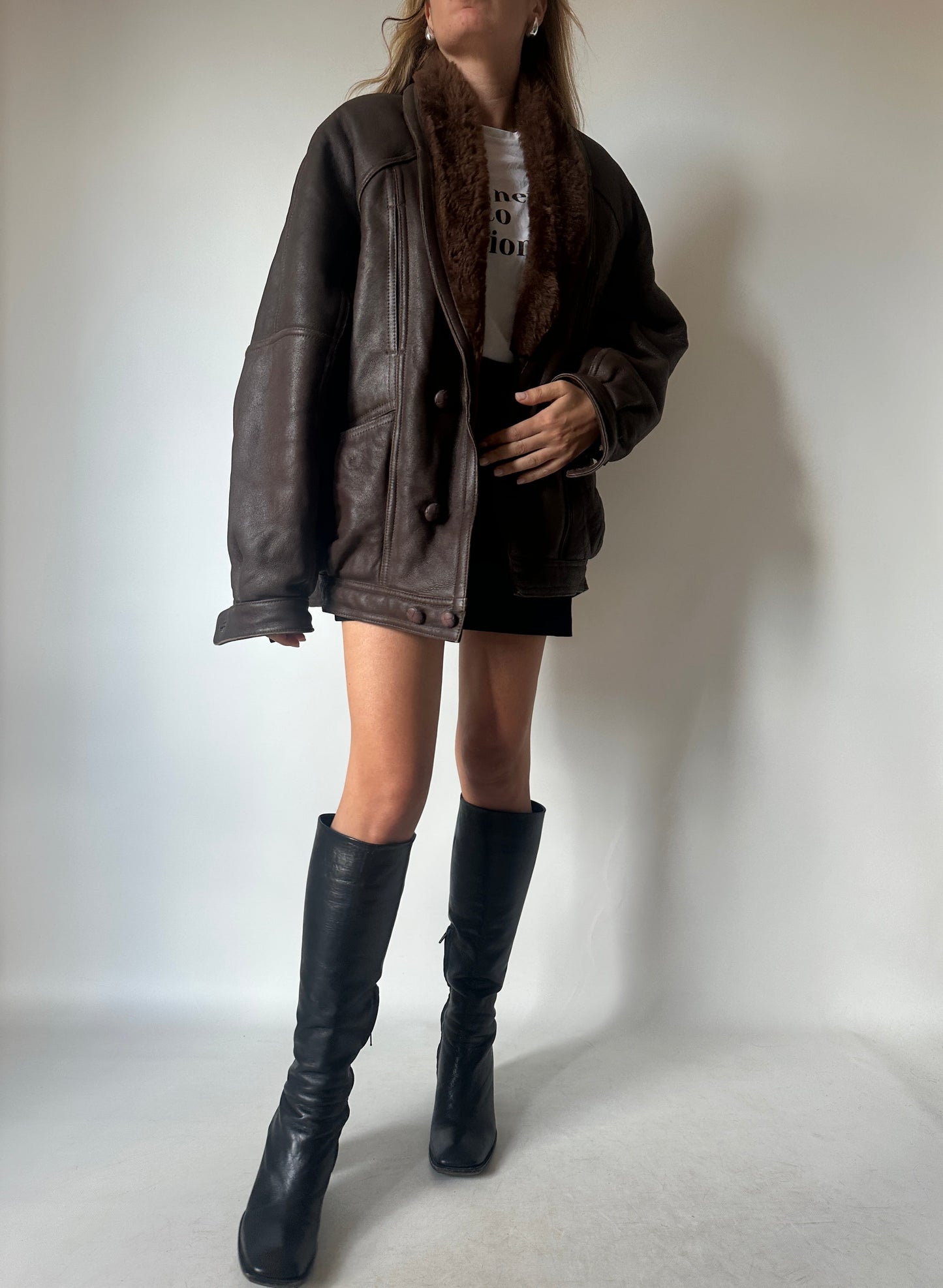 Chocolate beautiful Shearling