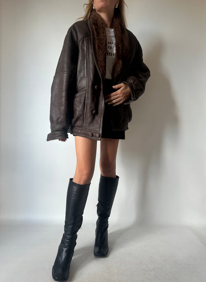 Chocolate beautiful Shearling