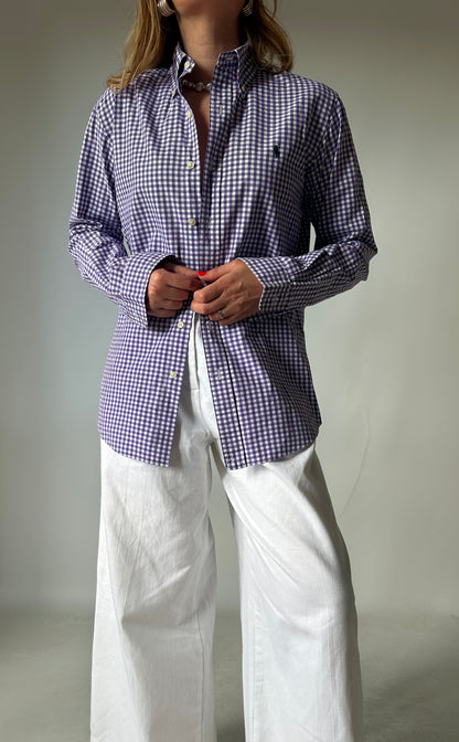 RALPH LAUREN vichy petite shirt