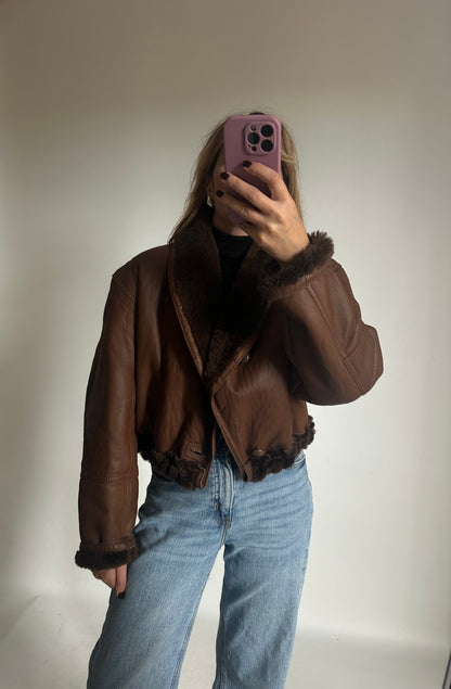 Chocolate petite Shearling