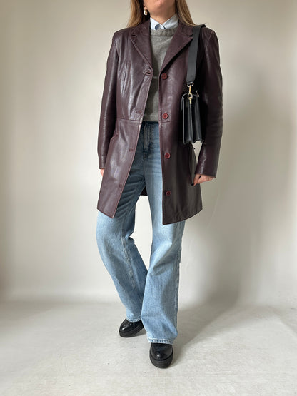 Vinaccia unique leather trench