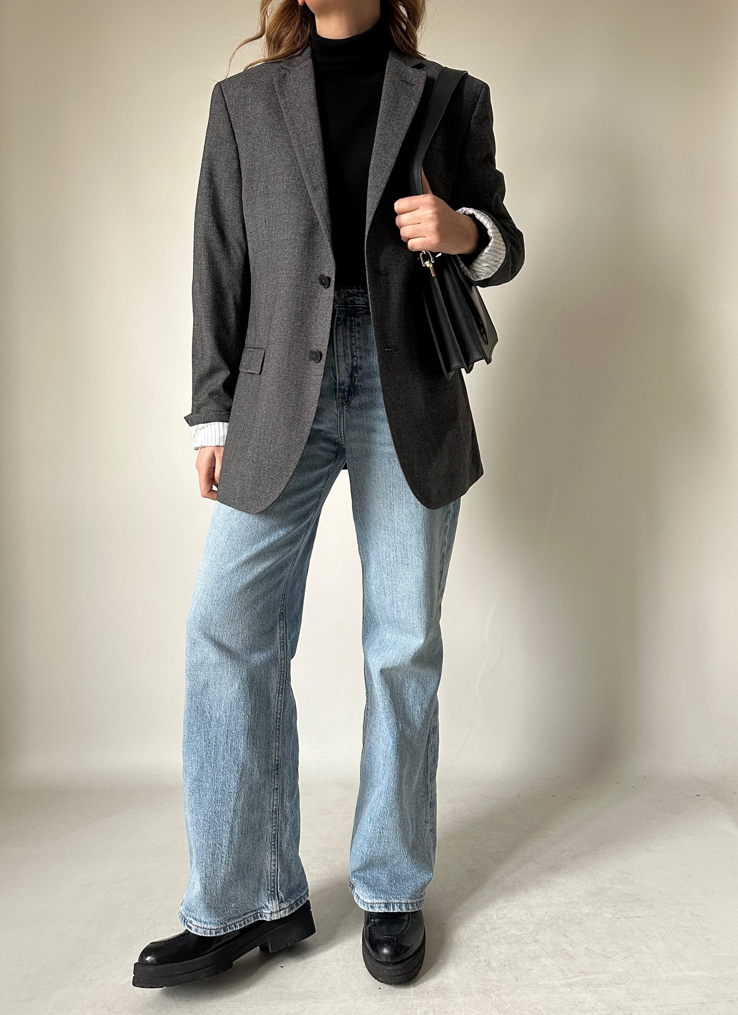 Light wool grey blazer