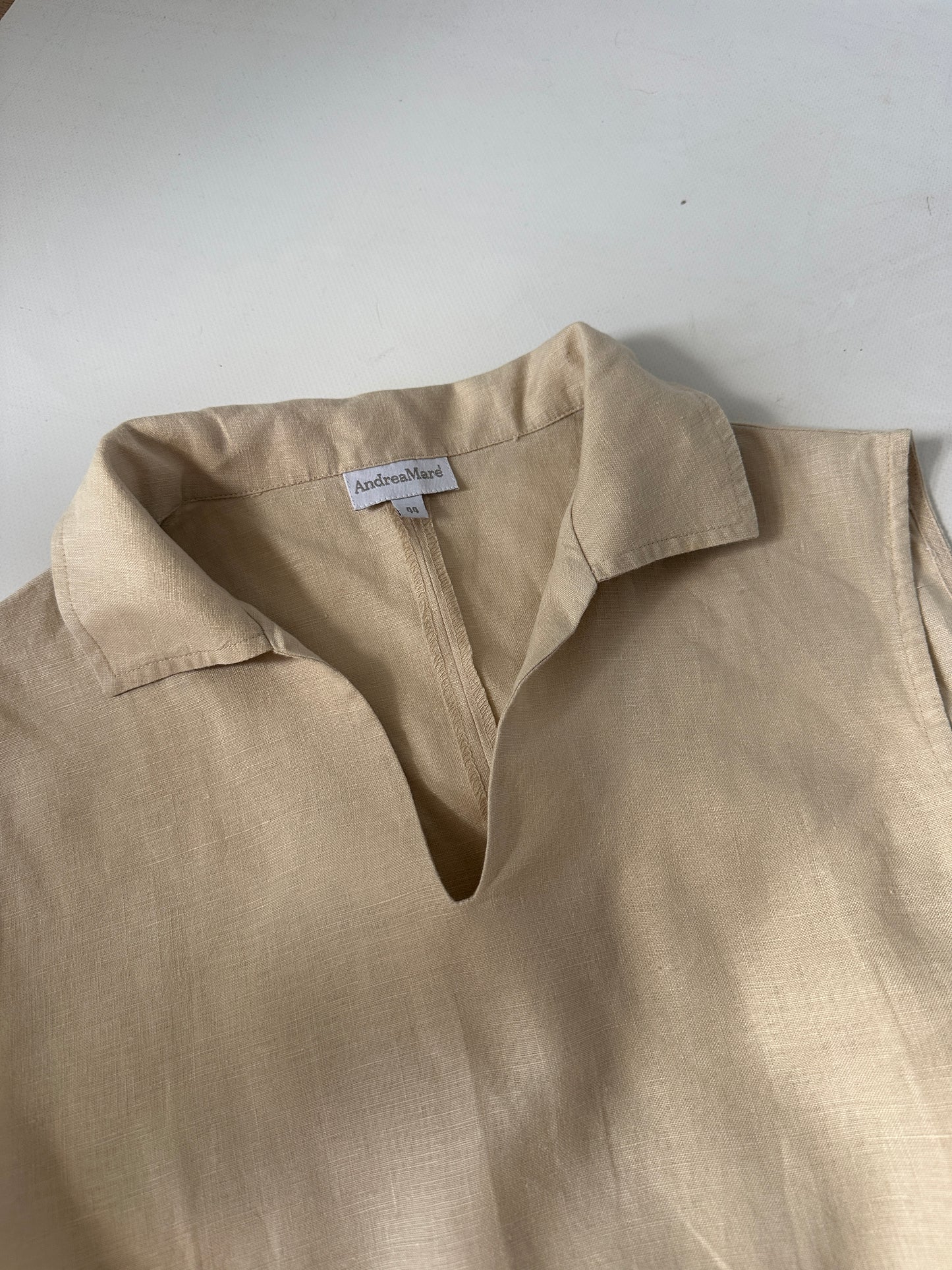 Dreamy sand long linen dress