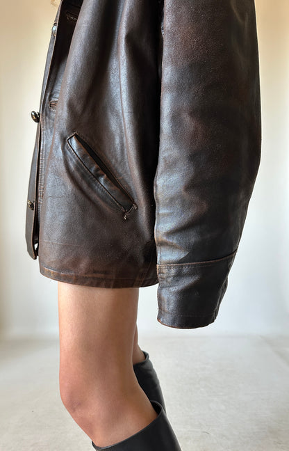 ALAN GORDON rare aviator distressed jacket