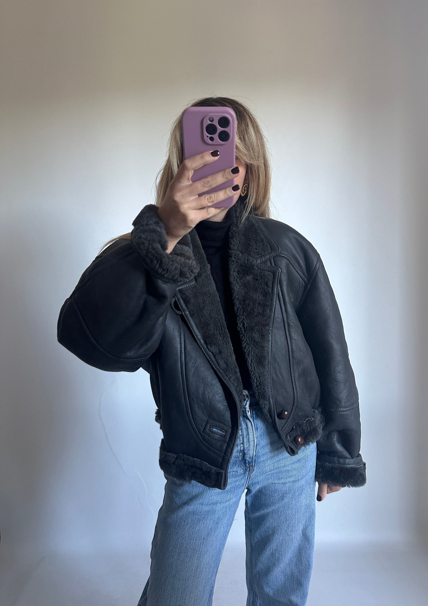 Petite antracite Shearling