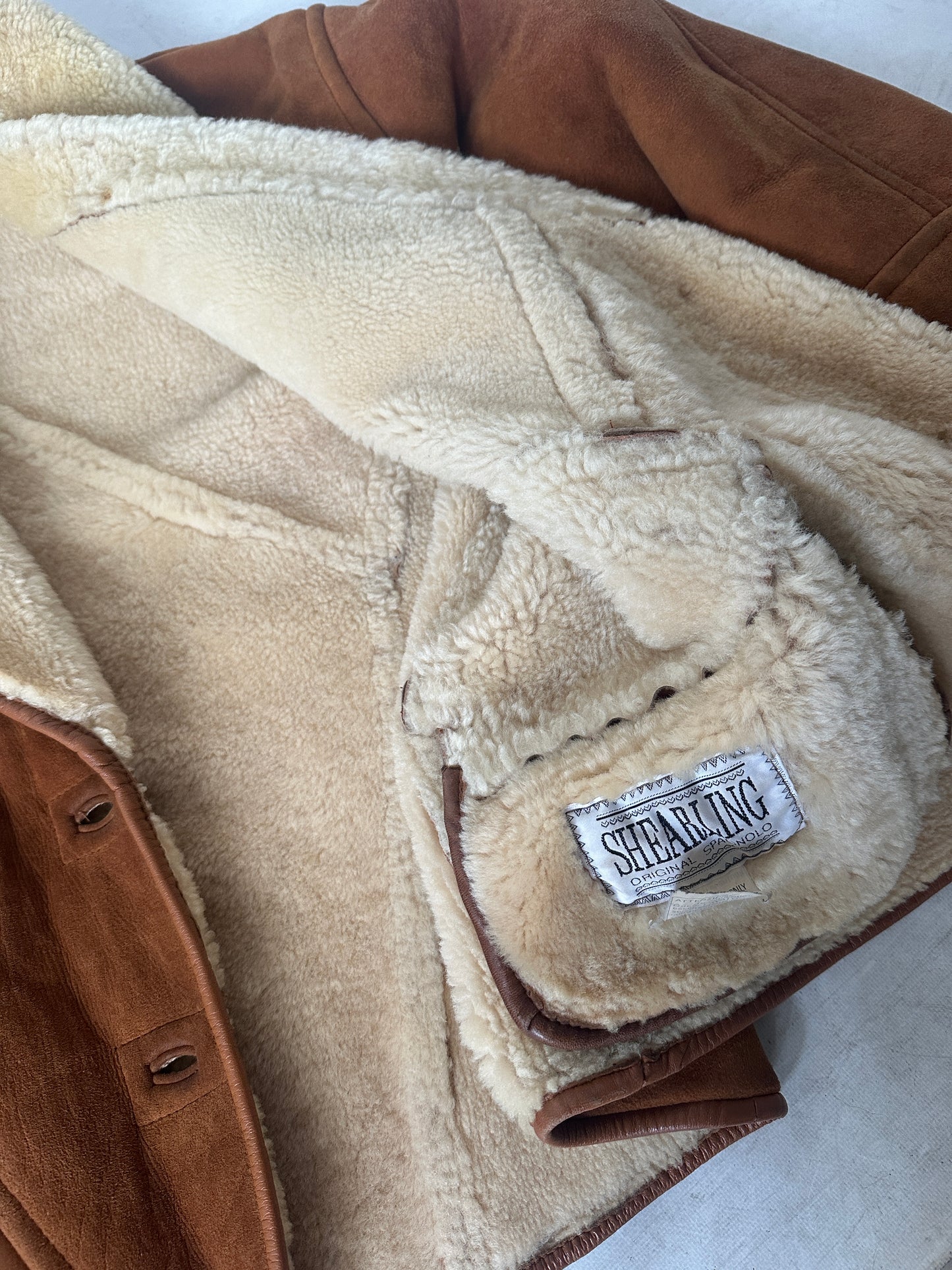 Perfect camel Spanish superior Shearling