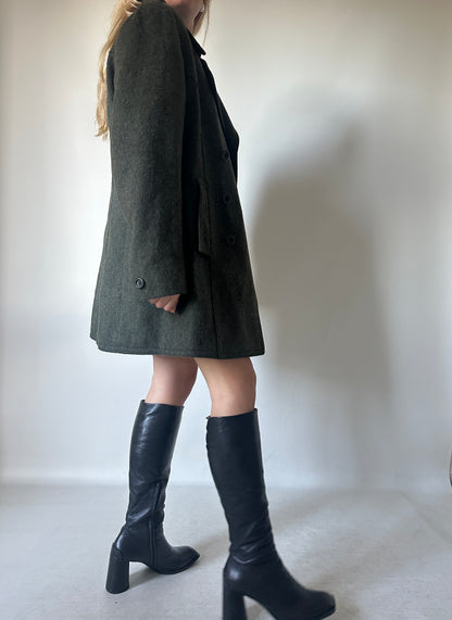 Dreamy double-breast Loden coat