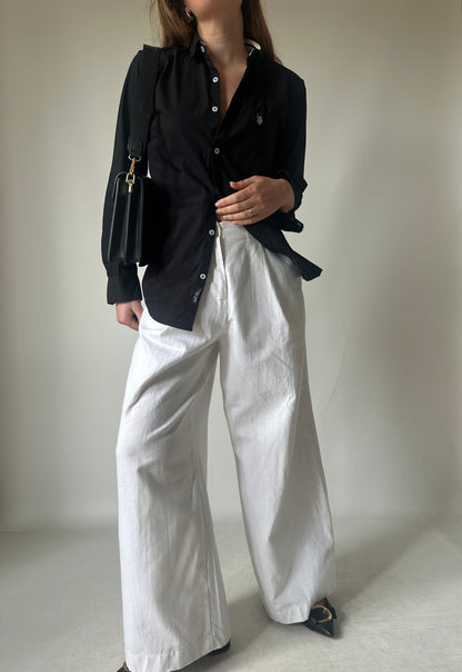 US POLO Assn black petite shirt