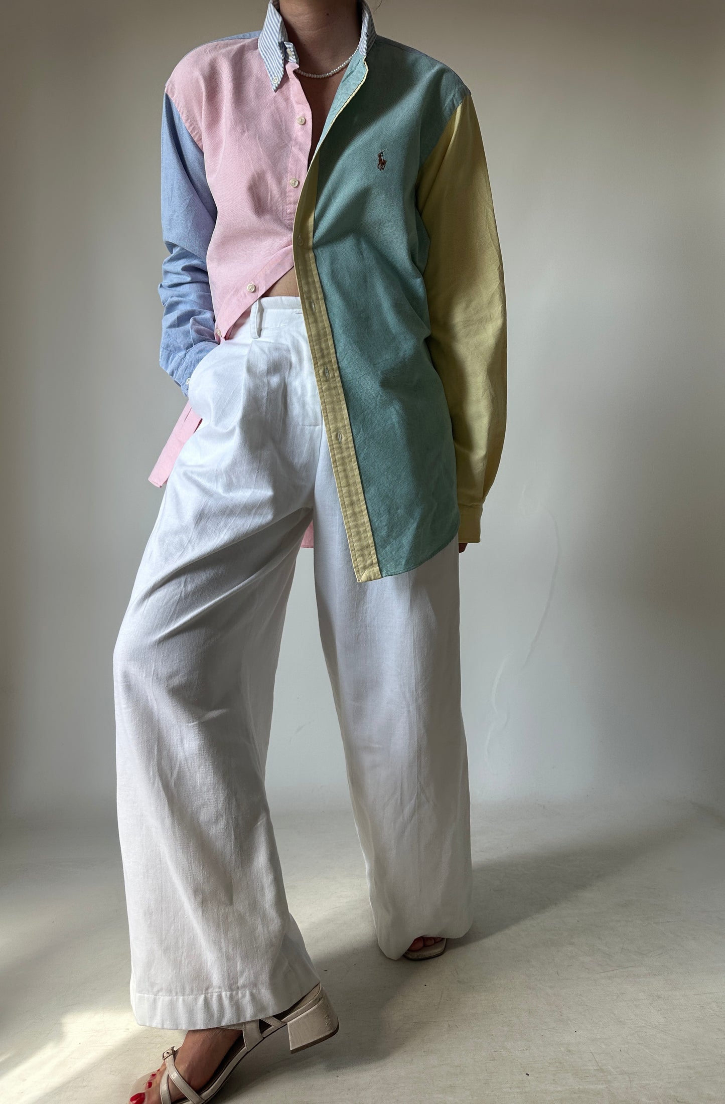 RALPH LAUREN unique patchwork shirt