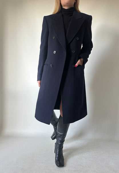 Luxury cachemire navy coat