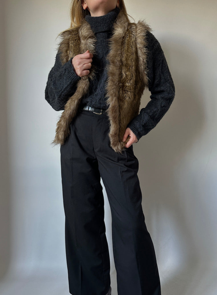 Eco fur vest