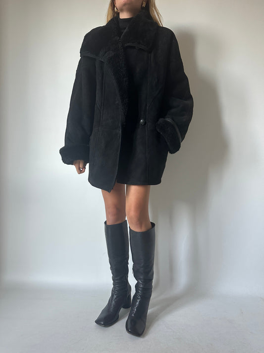 Perfect black Shearling