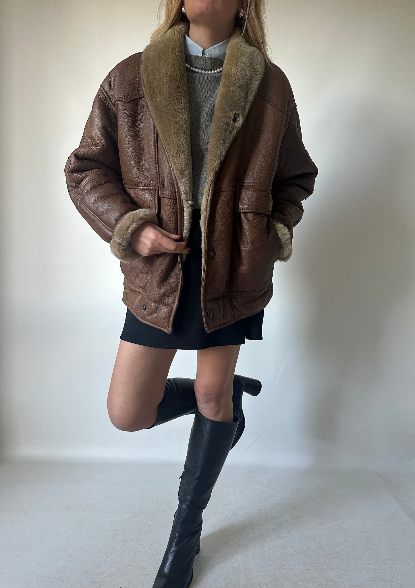 Brown perfect Shearling