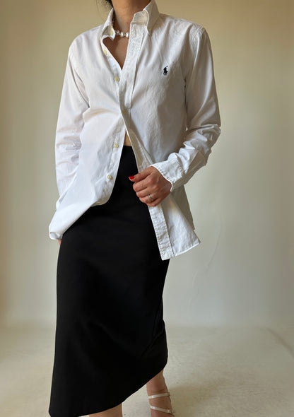 RALPH LAUREN white petite shirt