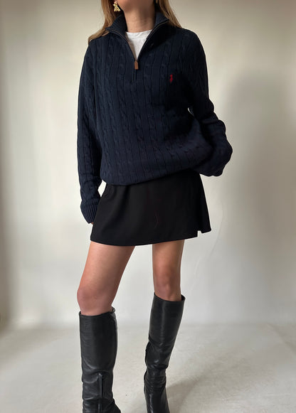 RALPH LAUREN cable-knit cotton sweater