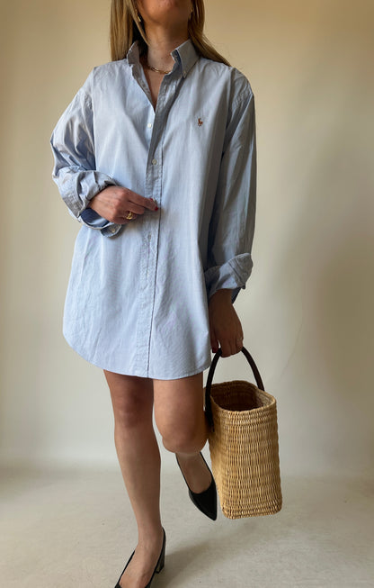 RALPH LAUREN oversize blue shirt