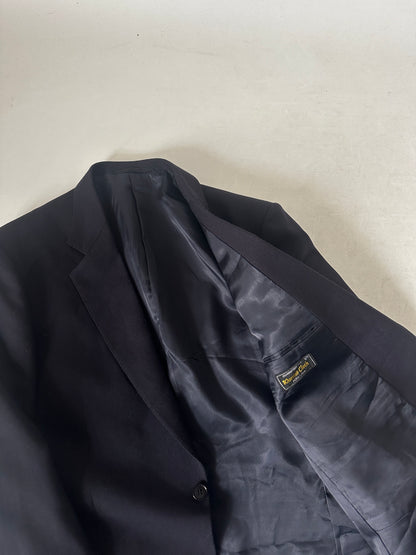 Elegant navy pure wool blazer
